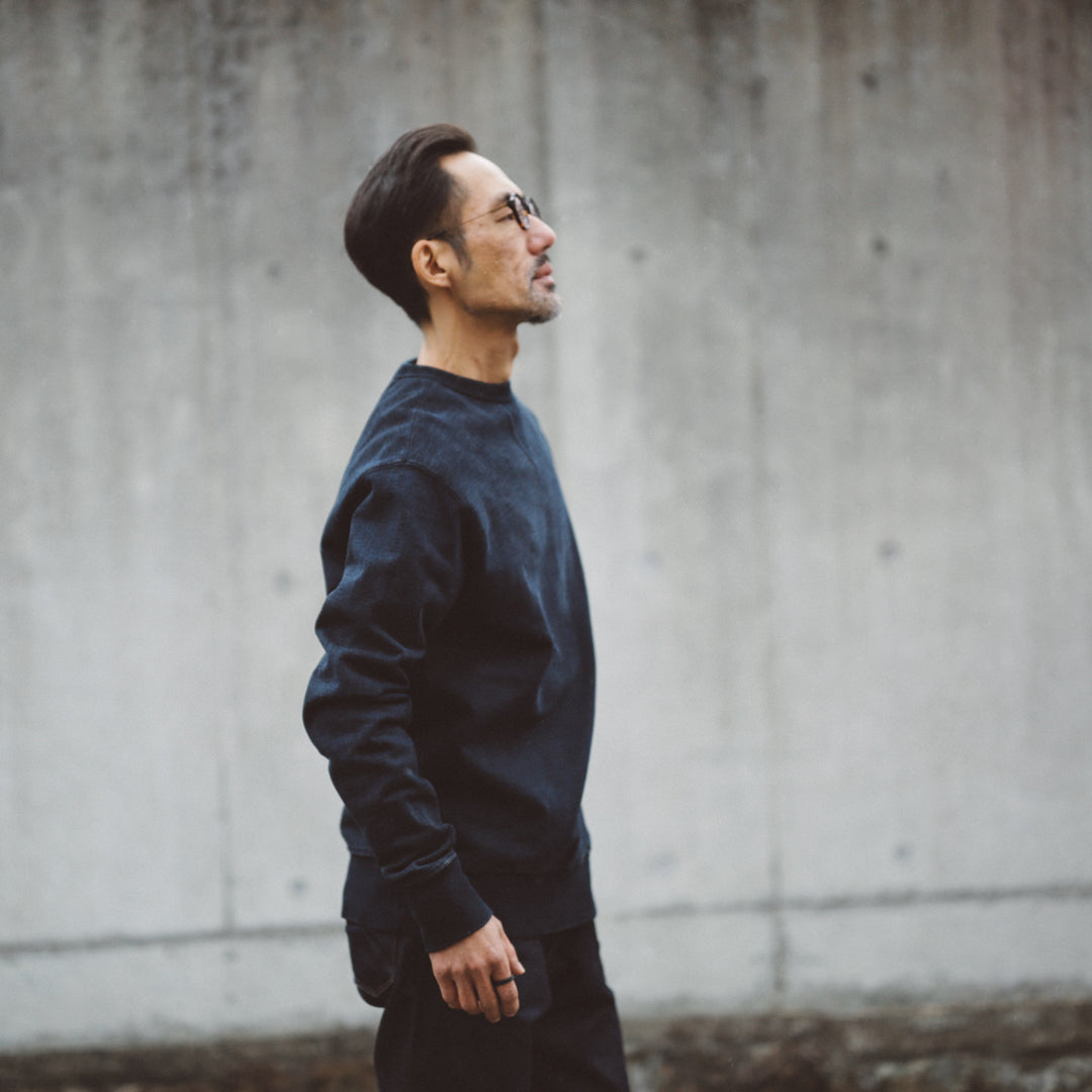 AW25 / Limited Edition Col. / 15.5oz "Amami Doro-Zome" Denim Sweat