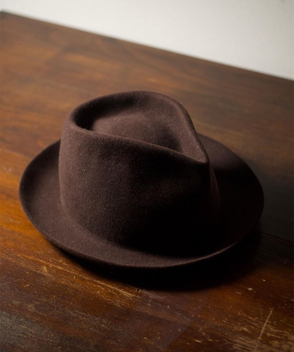 Italian Artisans Col. / Fedora Hat / Rabbit Fur Felt