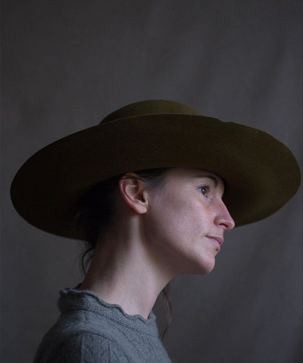 Italian Artisans Col. / Wide Brim Hat / Rabbit Fur Felt