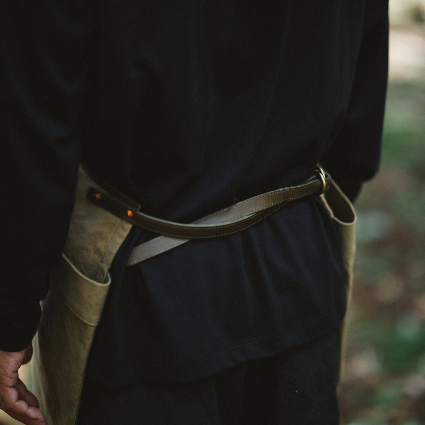 Natural Dye Col. / 15.2oz Heavy weight / Work Apron