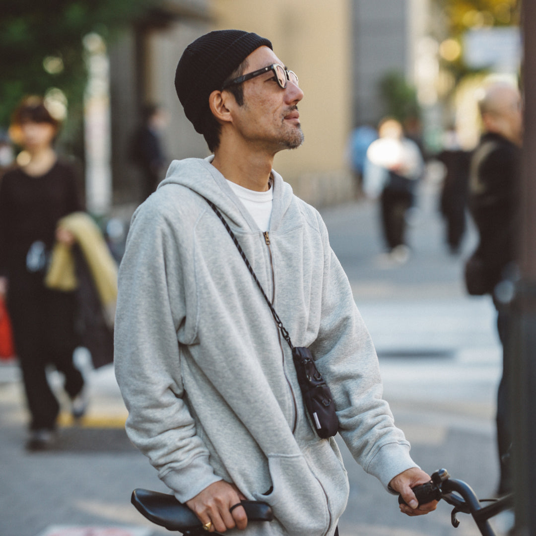 Exclusive Col. / 12oz Wakayama " Tsuri-Ami " W Zip-Up Hoodie