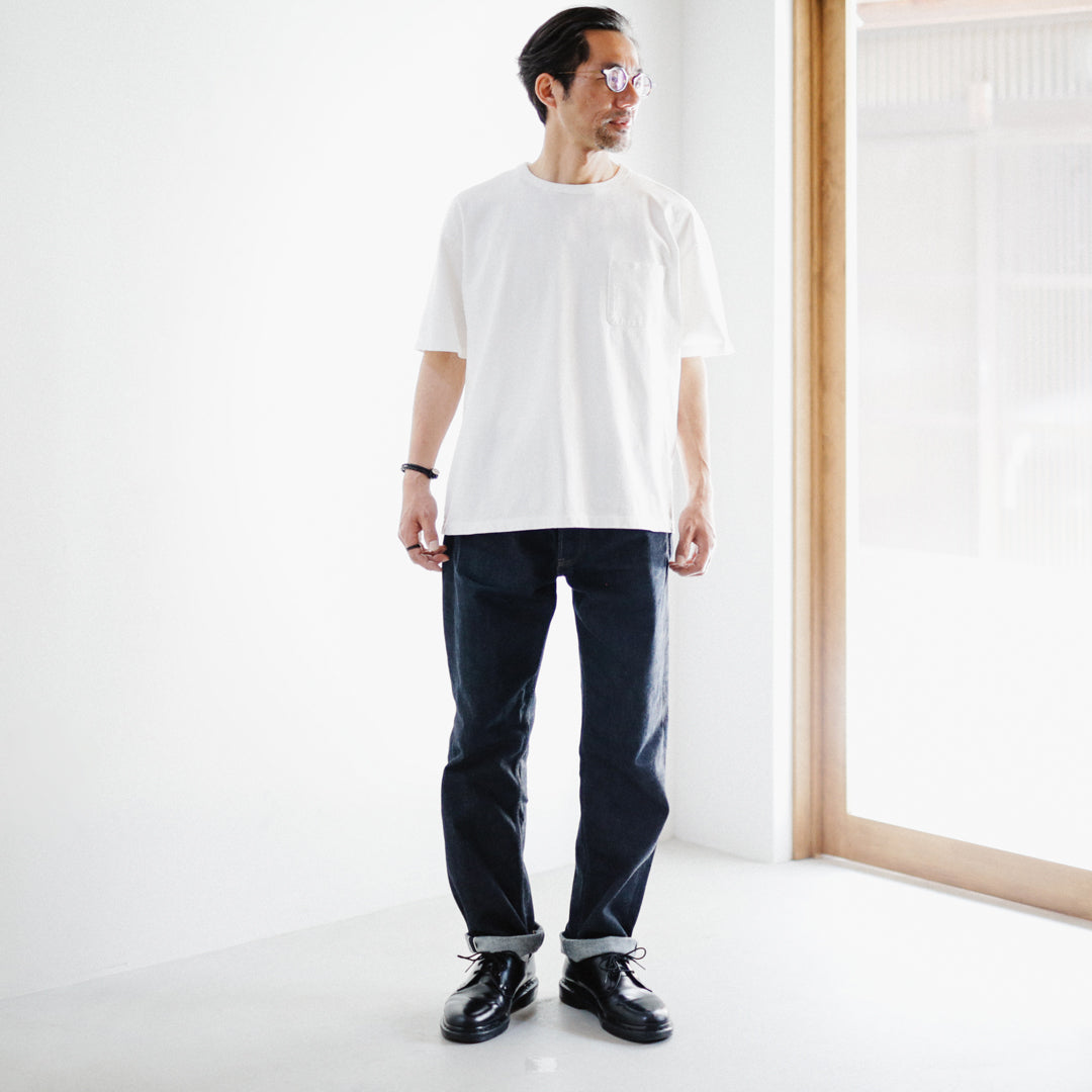 Classic Col. / BIG Silhouette Crewneck Pocket T-shirt