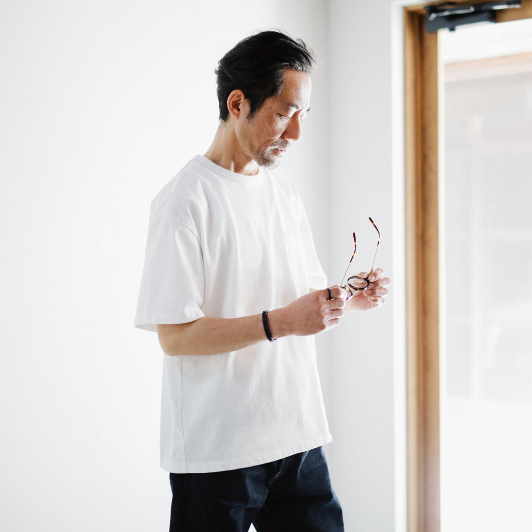Classic Col. / BIG Silhouette Crewneck Pocket T-shirt