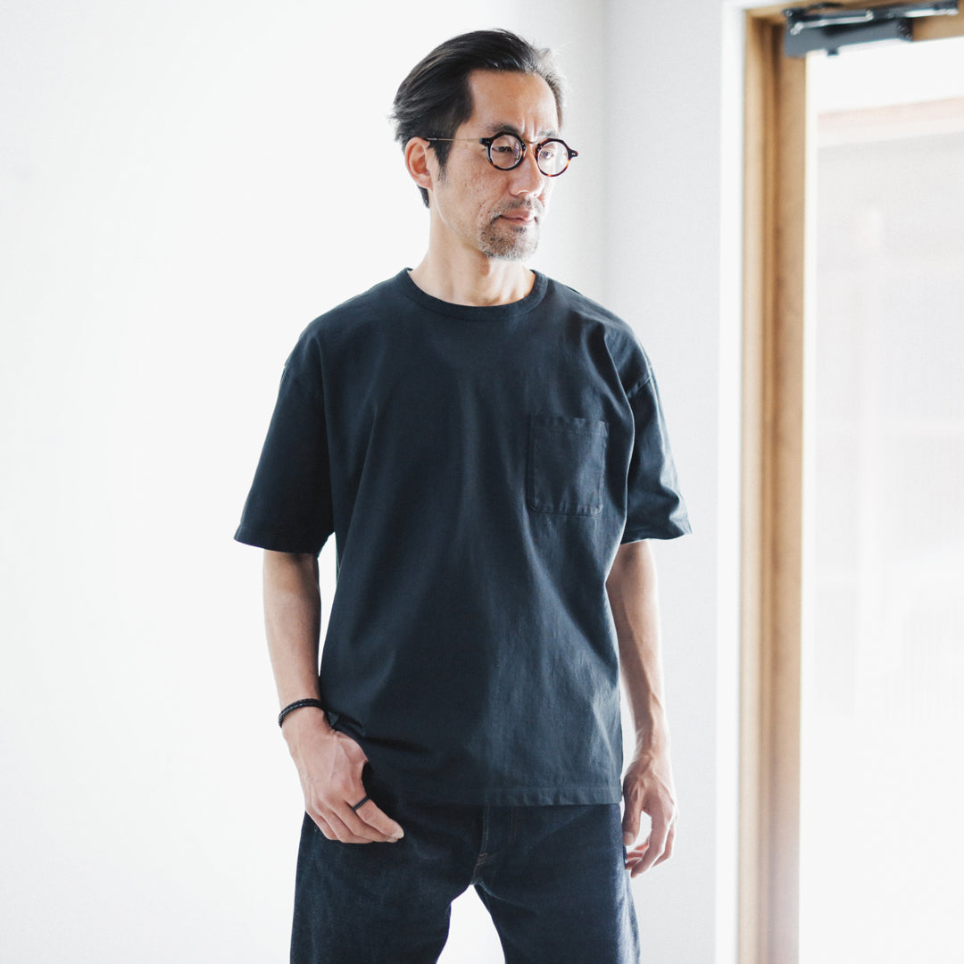 【アウトレット】Classic Col. / 10oz BIG Silhouette Crewneck Pocket T-shirt