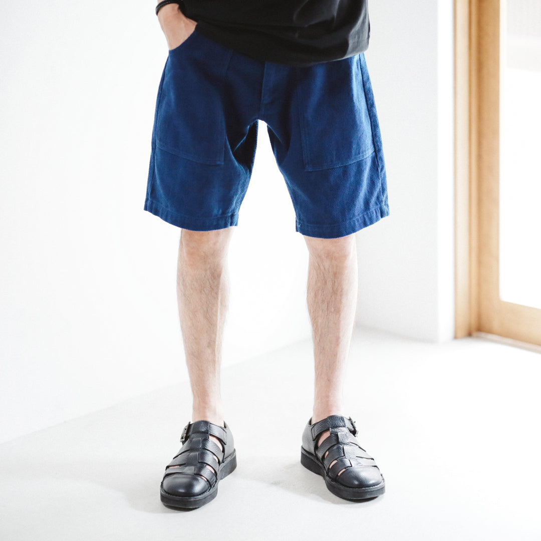 Sashiko Indigo Dye Col. / SASHIKO Heavy weight Half Pants