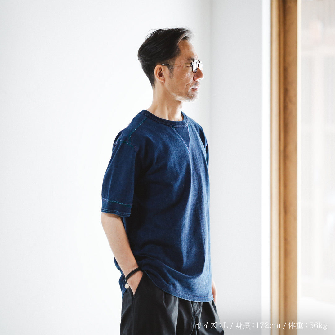 Limited Edition Col. / 10oz Indigo Dyed V-Gazette T-Shirt