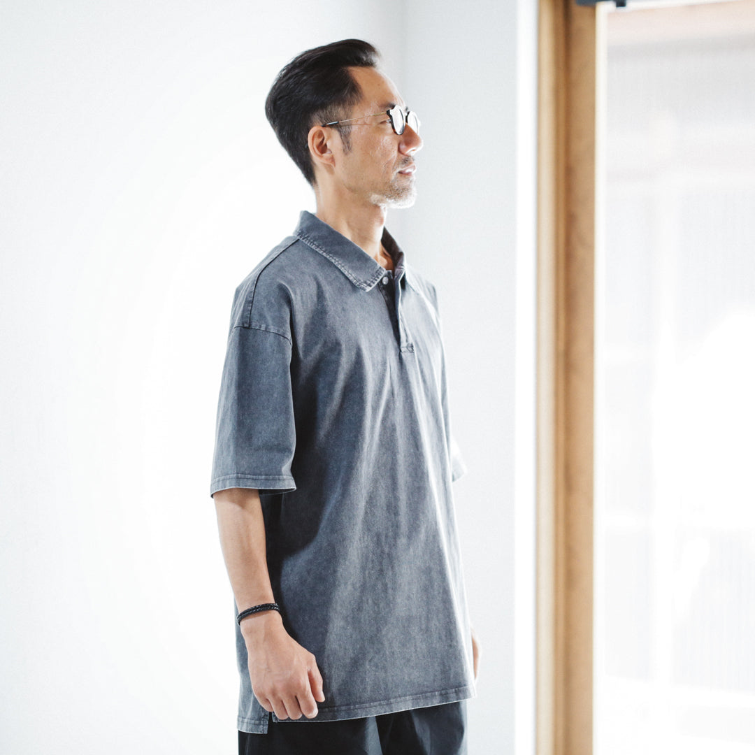 Classic Col. / 9.7oz Washed Polo Shirt