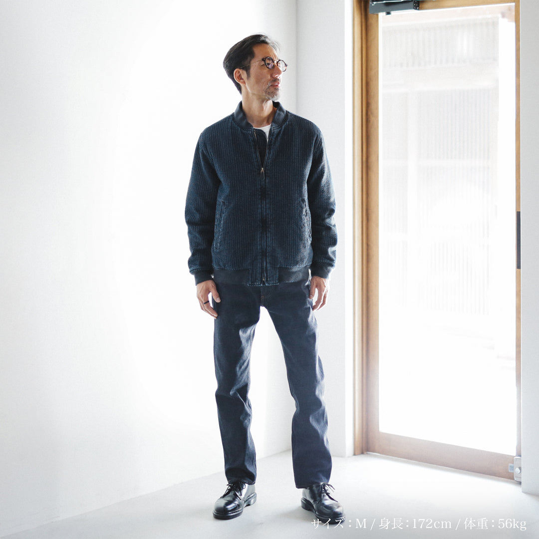Limited Edition Col. / "Amami Doro-Zome" Sashiko Bomber Jacket