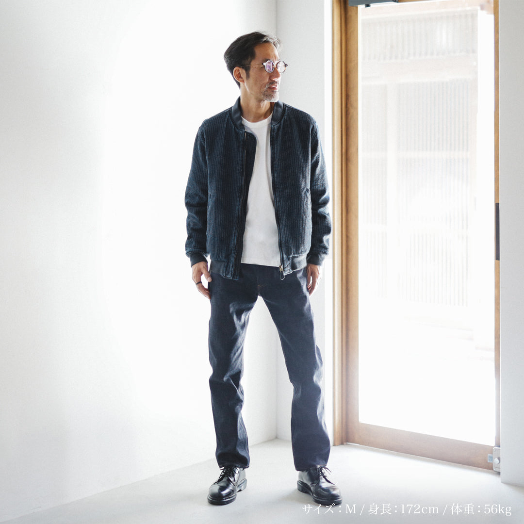 Limited Edition Col. / "Amami Doro-Zome" Sashiko Bomber Jacket