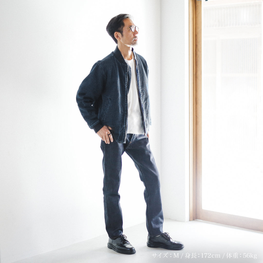 Limited Edition Col. / "Amami Doro-Zome" Sashiko Bomber Jacket