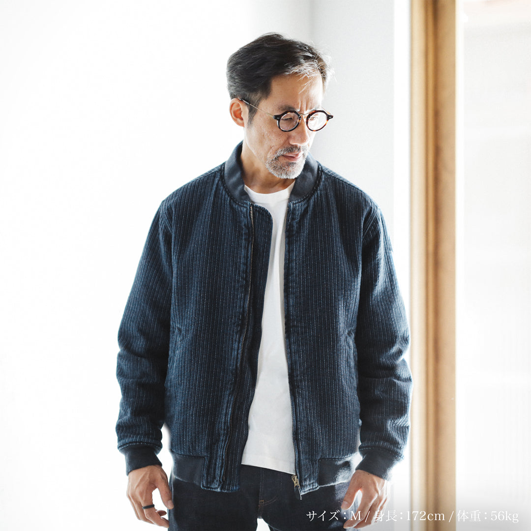 Limited Edition Col. / "Amami Doro-Zome" Sashiko Bomber Jacket