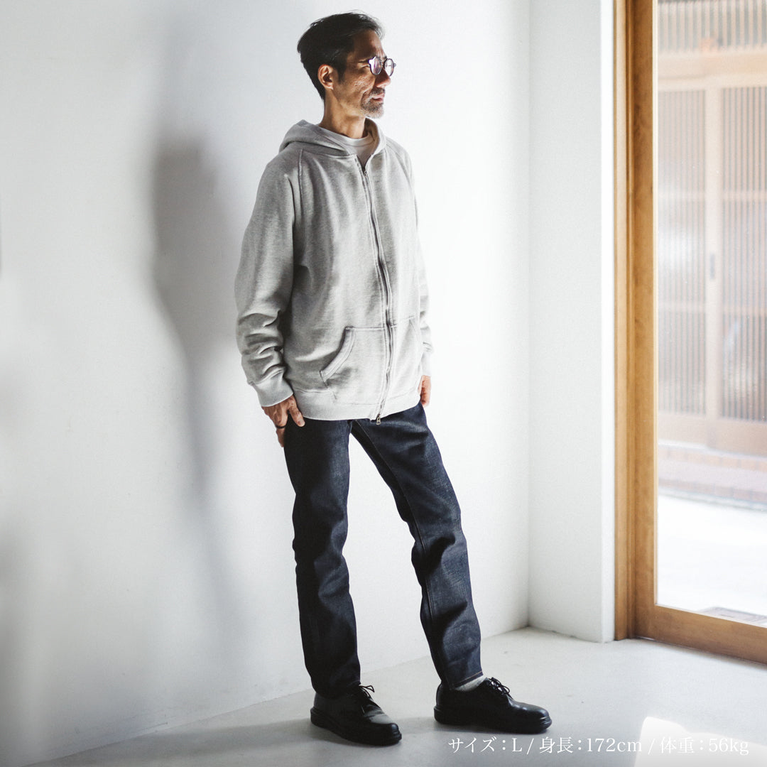 Exclusive Col. / 12oz Wakayama " Tsuri-Ami " W Zip-Up Hoodie