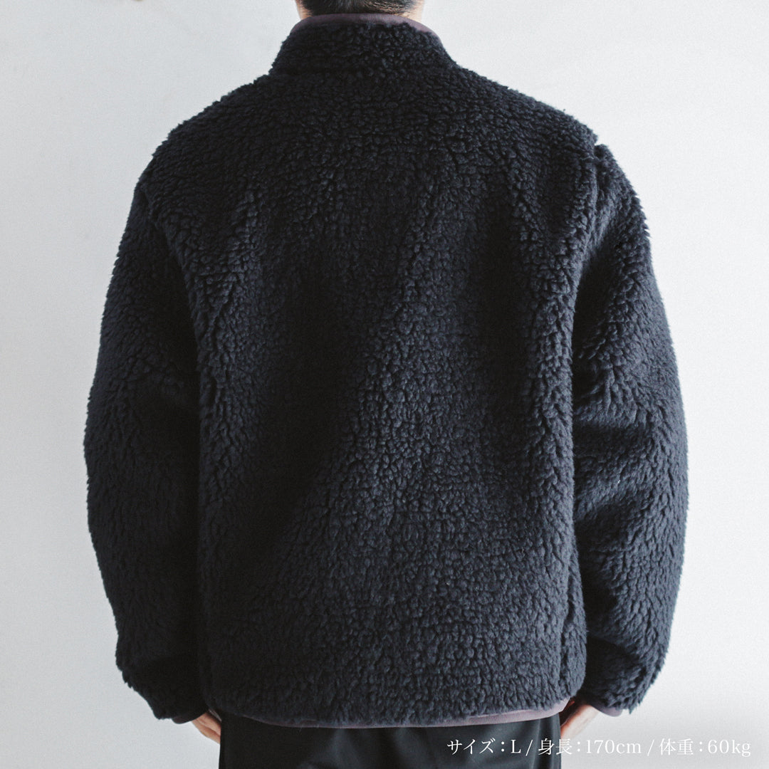 Limited Edition Col. / Wakayama Premium Boa Blouson " Sashiko Pocket "