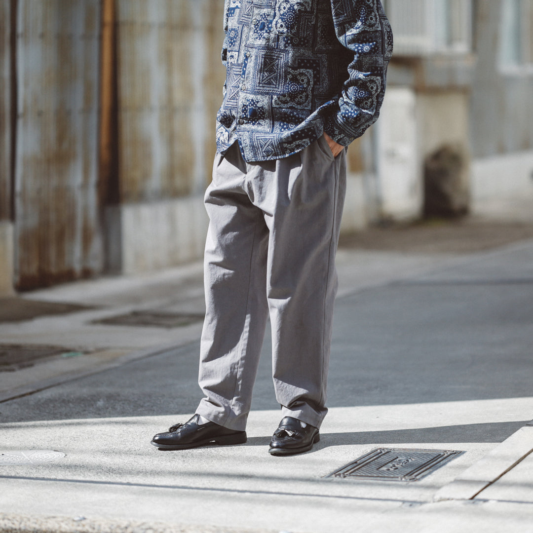 Limited Edition Col. / " Shizuoka Sunny Dry " Cotton Dyed Broadcloth Easy Pants