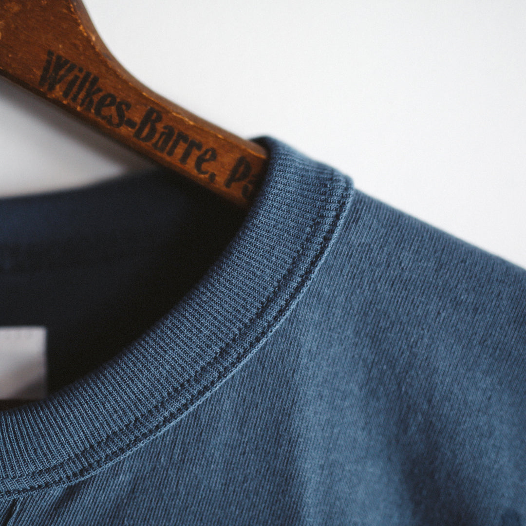 Classic Col. / Open-end Henry Neck T-shirt
