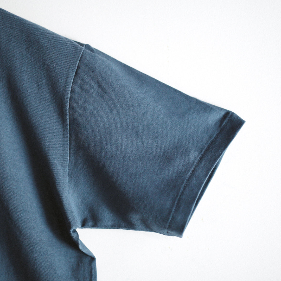 Classic Col. / Open-end Henry Neck T-shirt