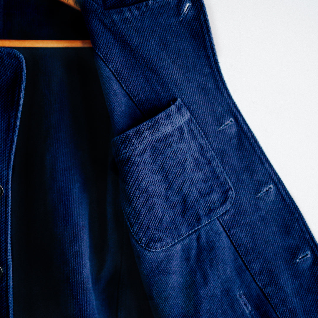 Sashiko Indigo Dye Col. / Heavy weight Work Jacket
