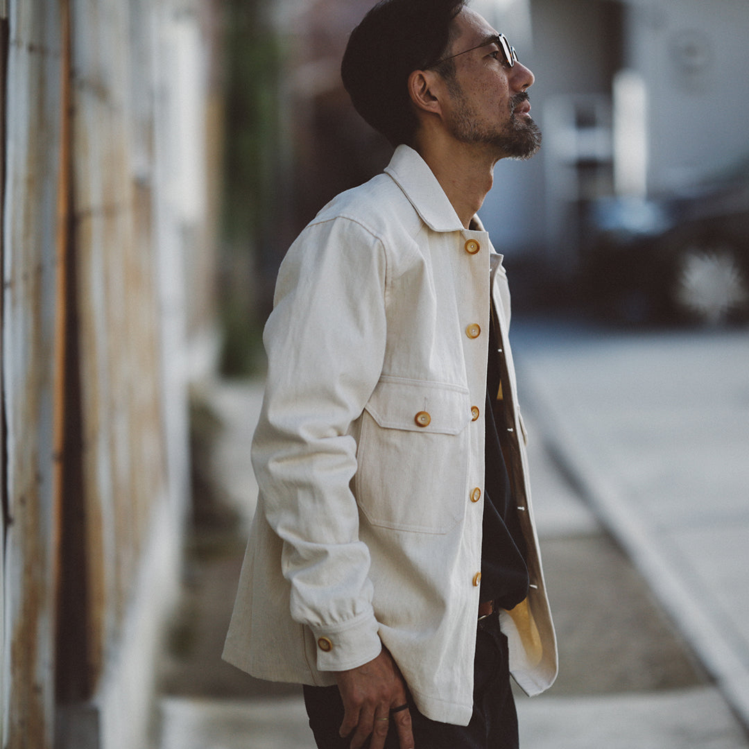 【アウトレット】Herringbone Col. / Coverall Jacket