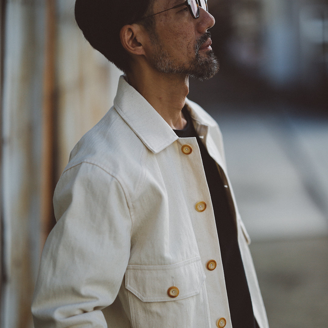 【アウトレット】Herringbone Col. / Coverall Jacket