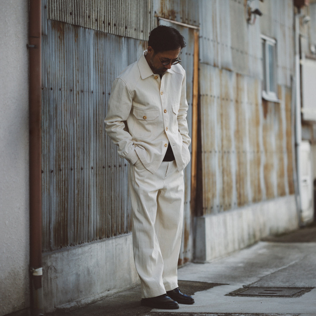 Herringbone Col. / Work Pants