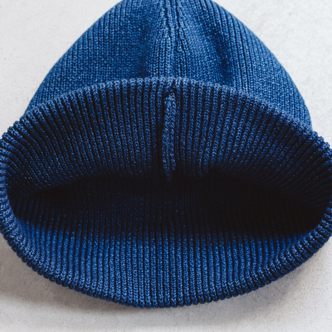 Indigo Dye Col. / COTTON Watch Cap