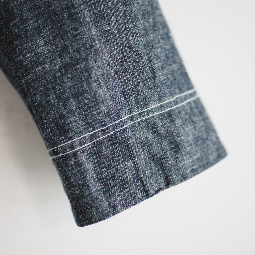 【即日発送】OKAYAMA Fabric Col. / 8.5oz Linen Blend Chambray Jacket