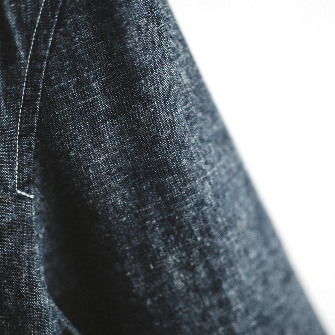 【即日発送】OKAYAMA Fabric Col. / 8.5oz Linen Blend Chambray Jacket