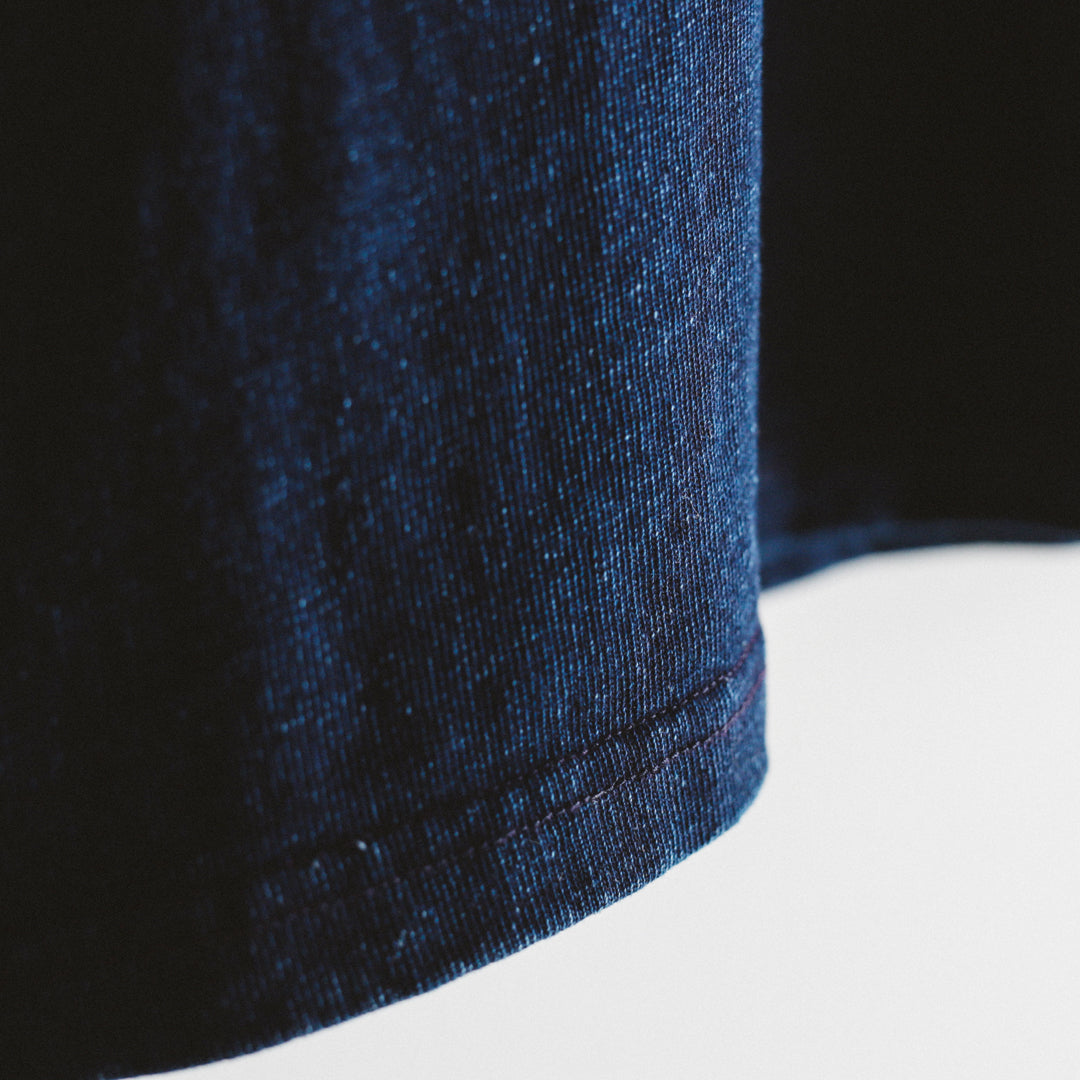 Limited Edition Col. / 10oz Indigo Dyed V-Gazette T-Shirt