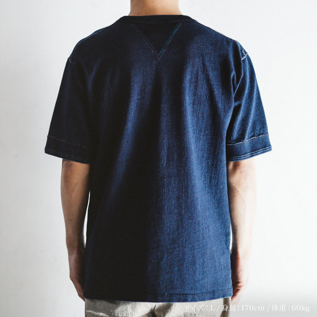 Limited Edition Col. / 10oz Indigo Dyed V-Gazette T-Shirt