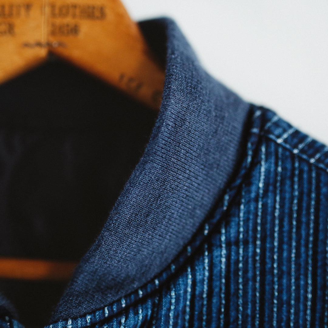 Limited Edition Col. / Okayama Indigo Sashiko Bomber Jacket