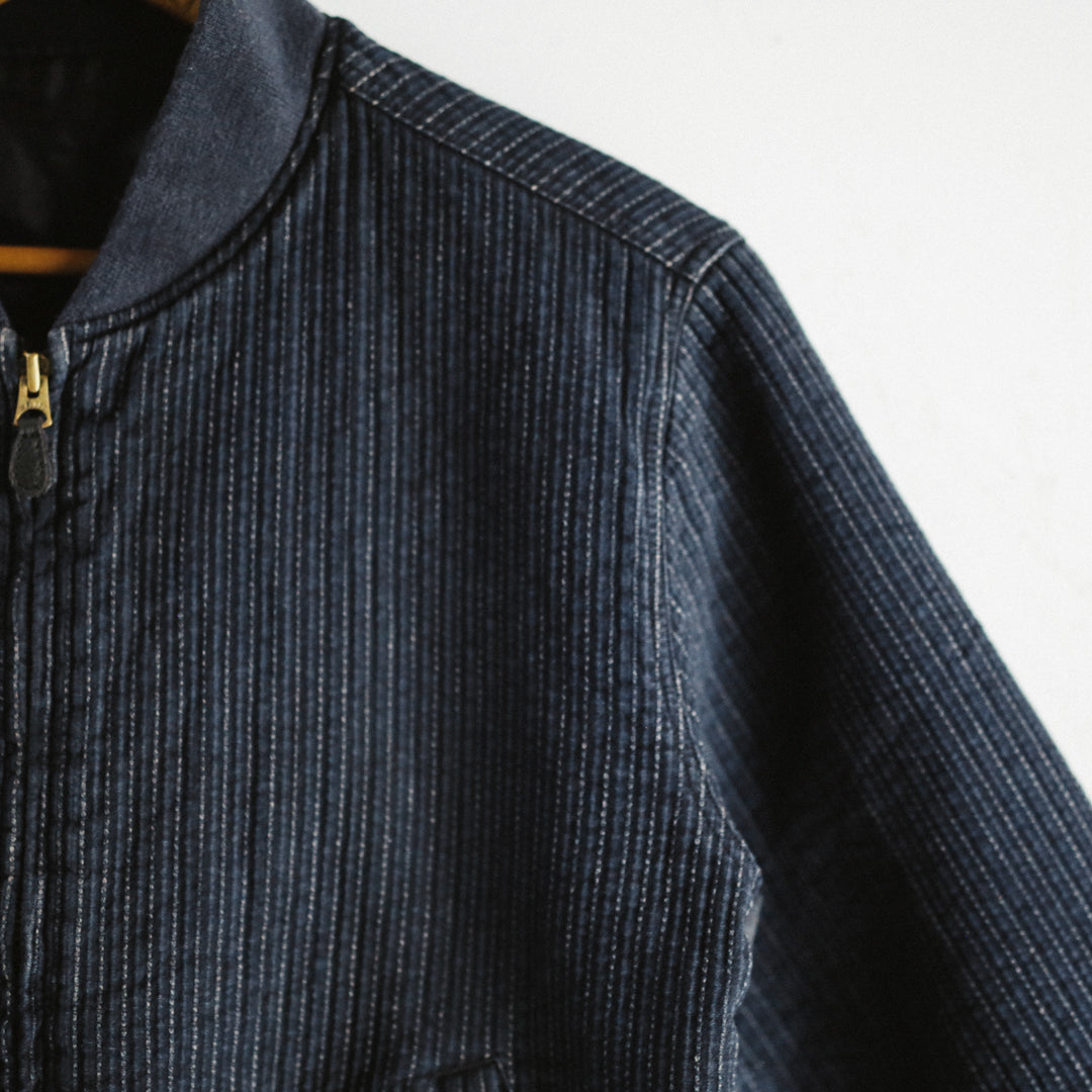 Limited Edition Col. / "Amami Doro-Zome" Sashiko Bomber Jacket