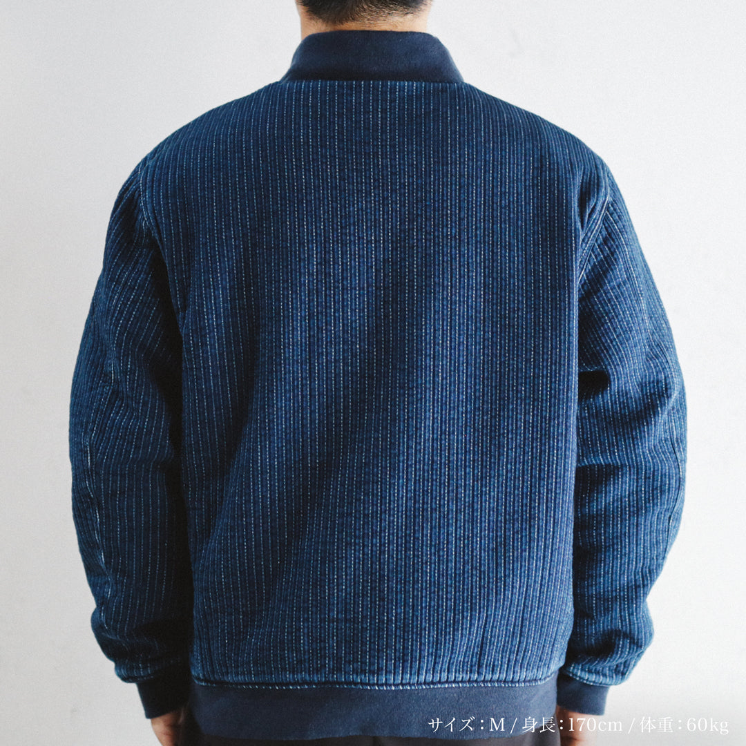 Limited Edition Col. / Okayama Indigo Sashiko Bomber Jacket