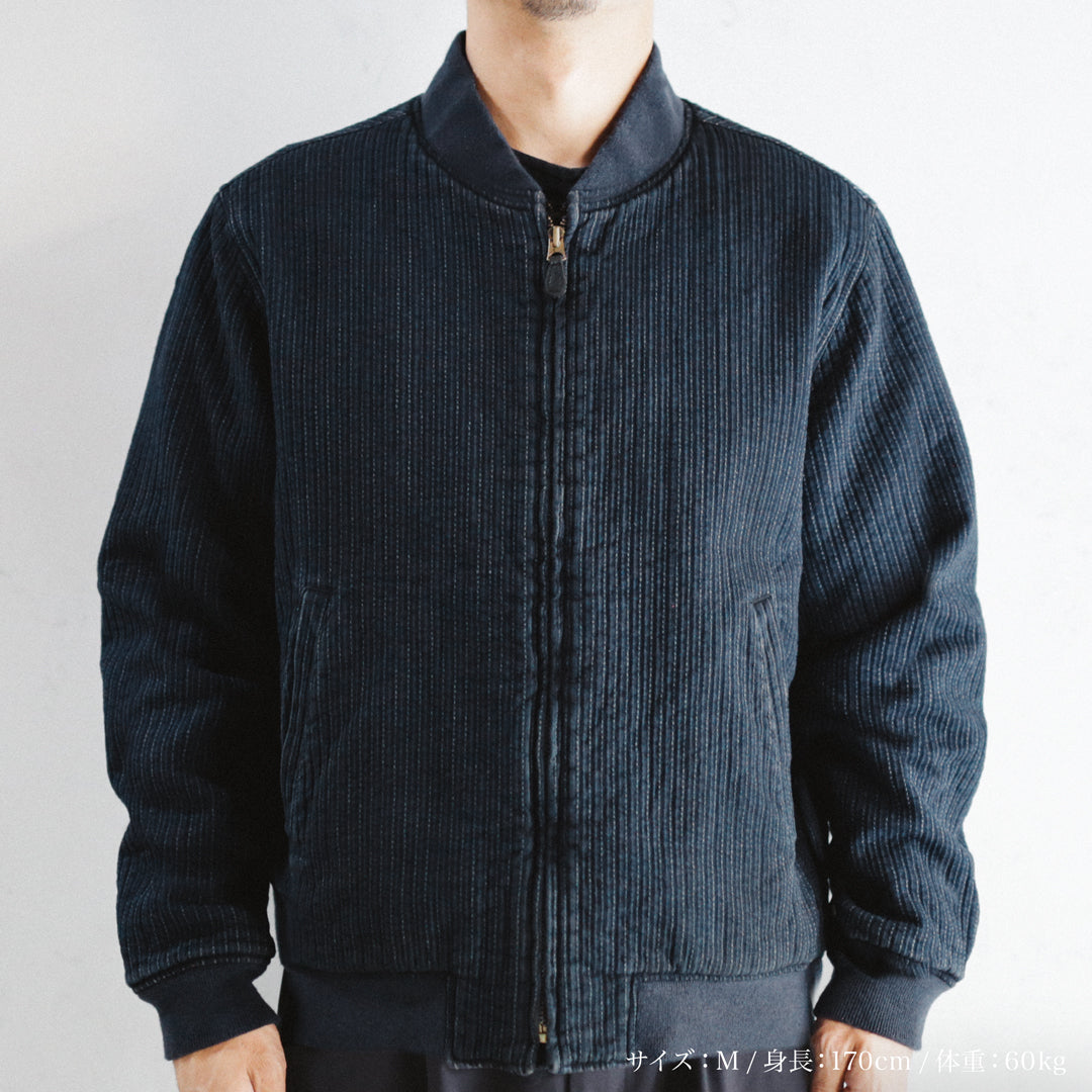 Limited Edition Col. / "Amami Doro-Zome" Sashiko Bomber Jacket