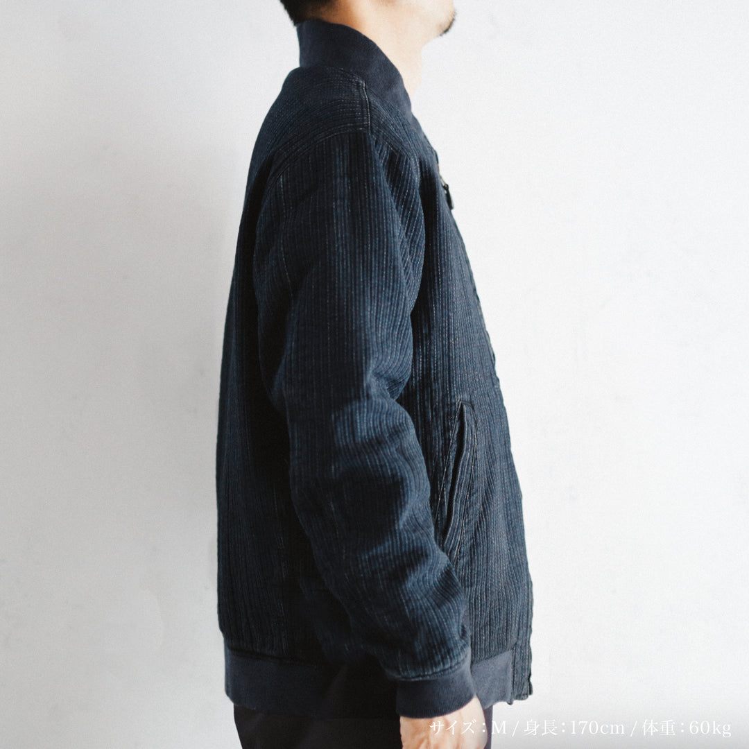Limited Edition Col. / "Amami Doro-Zome" Sashiko Bomber Jacket