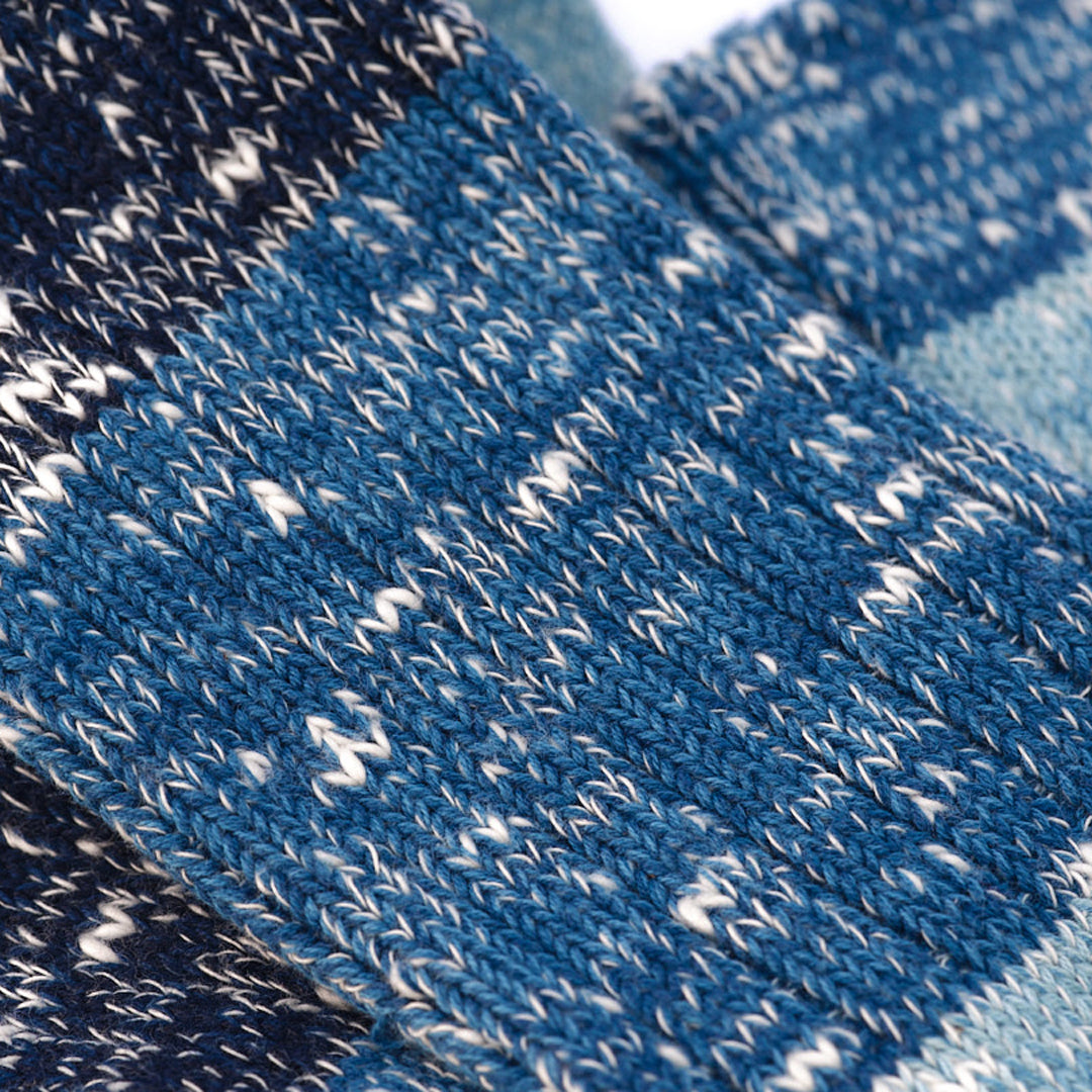 Indigo Dye Col. / Low gauge Socks #01