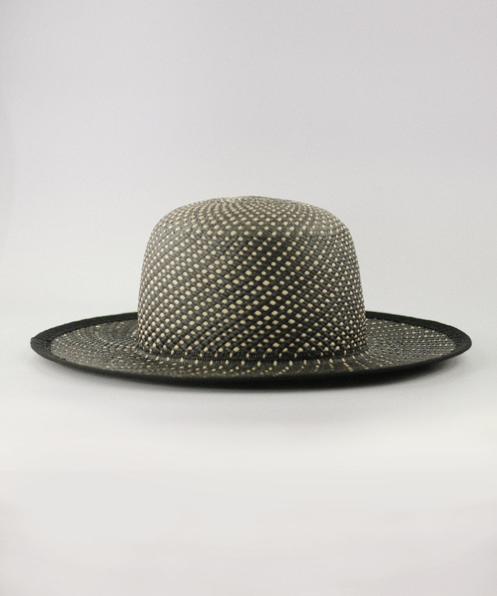 Italian Artisans Col. / Wide Brim Black Hat / Panama