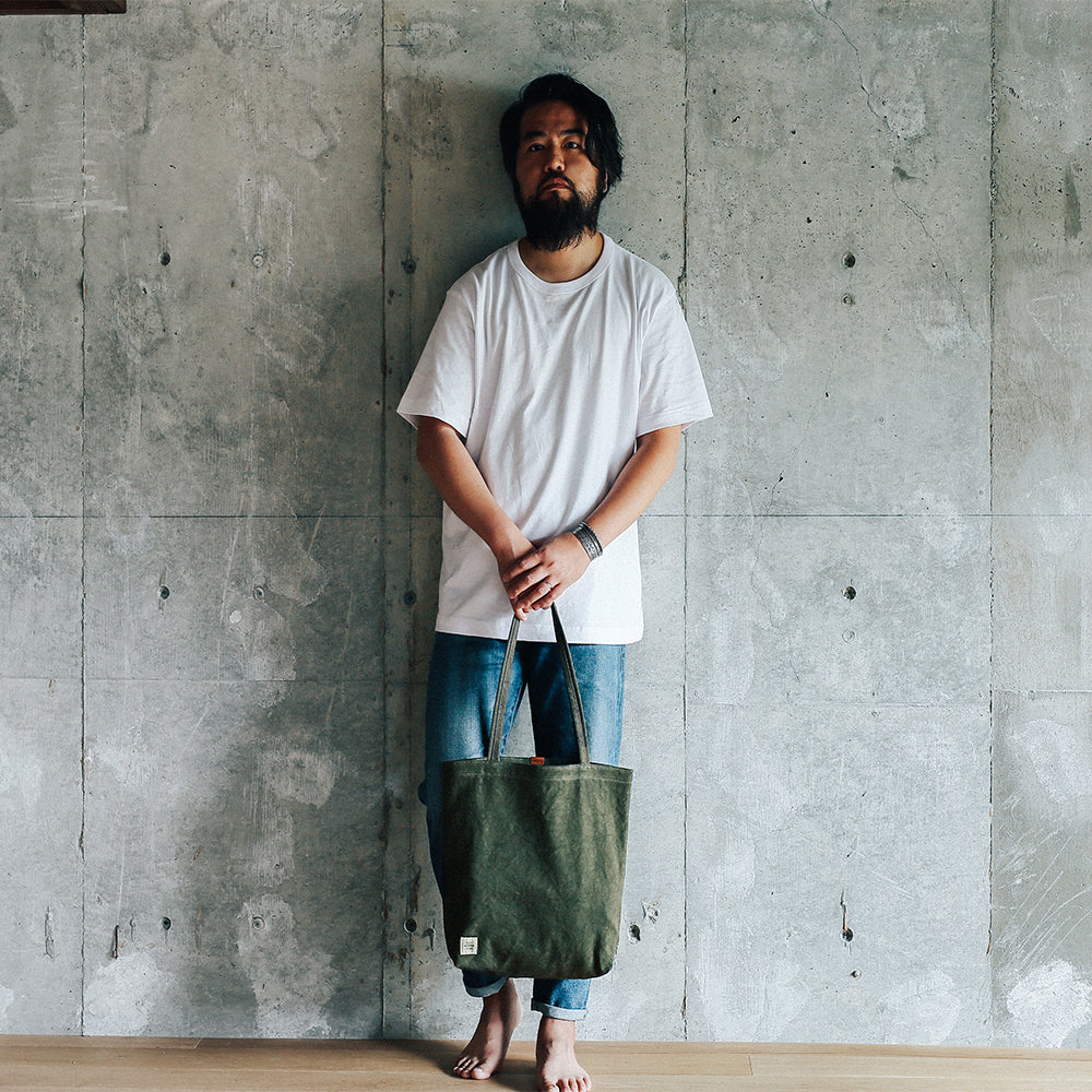 Natural Dye Col. / 15.2oz Heavy weight / 極厚キャンバストート