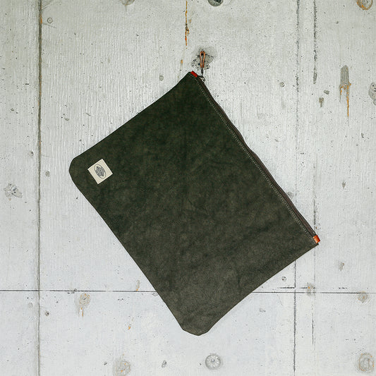 Natural Dye Col. / 15.2oz Heavy weight / 極厚キャンバスポーチ Lサイズ