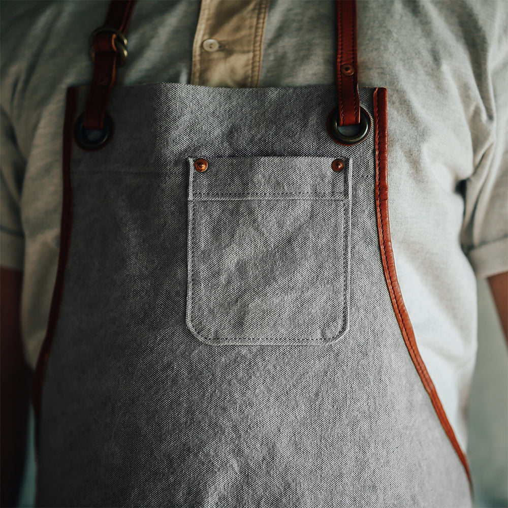 Natural Dye Col. / 15.2oz Heavy weight / Work Apron
