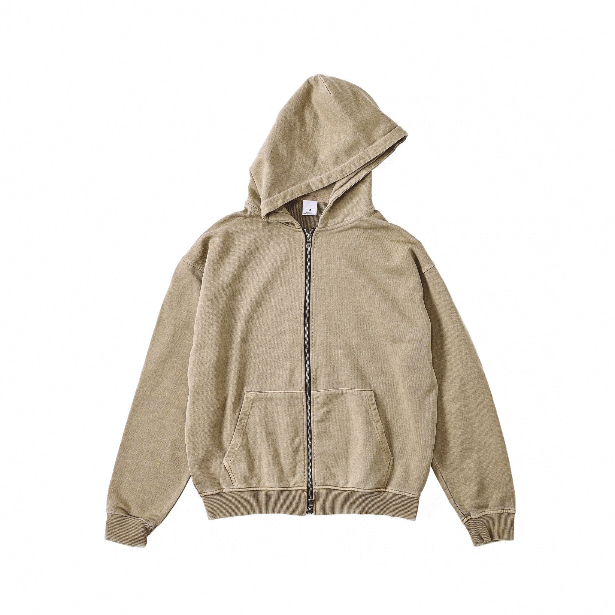 Classic Col. / Garment dye W-Zipup HOODIE