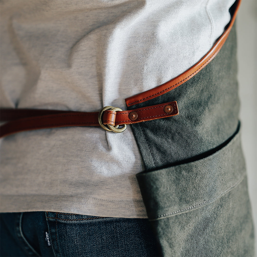 Natural Dye Col. / 15.2oz Heavy weight / Work Apron