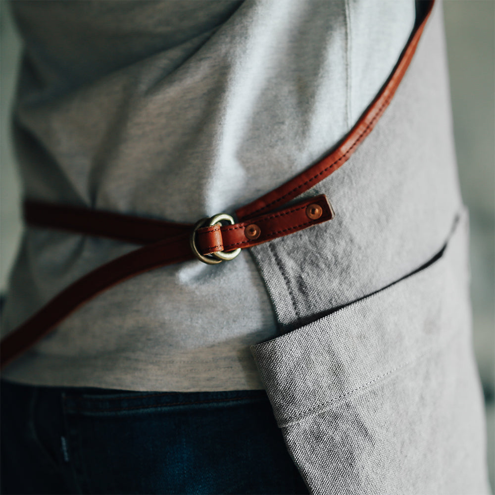 Natural Dye Col. / 15.2oz Heavy weight / Work Apron