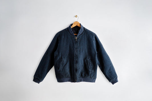 告知：" Amami Doro-Zome " Sashiko Bomber Jacket
