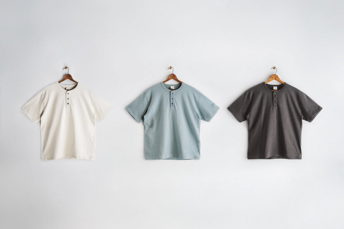 告知：Wakayama Knit Henley Neck T-Shirt