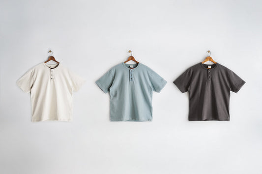 告知：Wakayama Knit Henley Neck T-Shirt