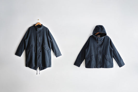 告知："Amami Doro-Zome" Sashiko Indigo Outer