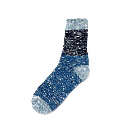 Indigo Dye Col. / Low gauge Socks #02