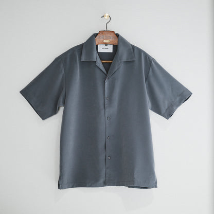 【アウトレット】Premium Col. / Silky Open collar shirt