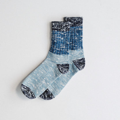 Indigo Dye Col. / Low gauge Socks #01