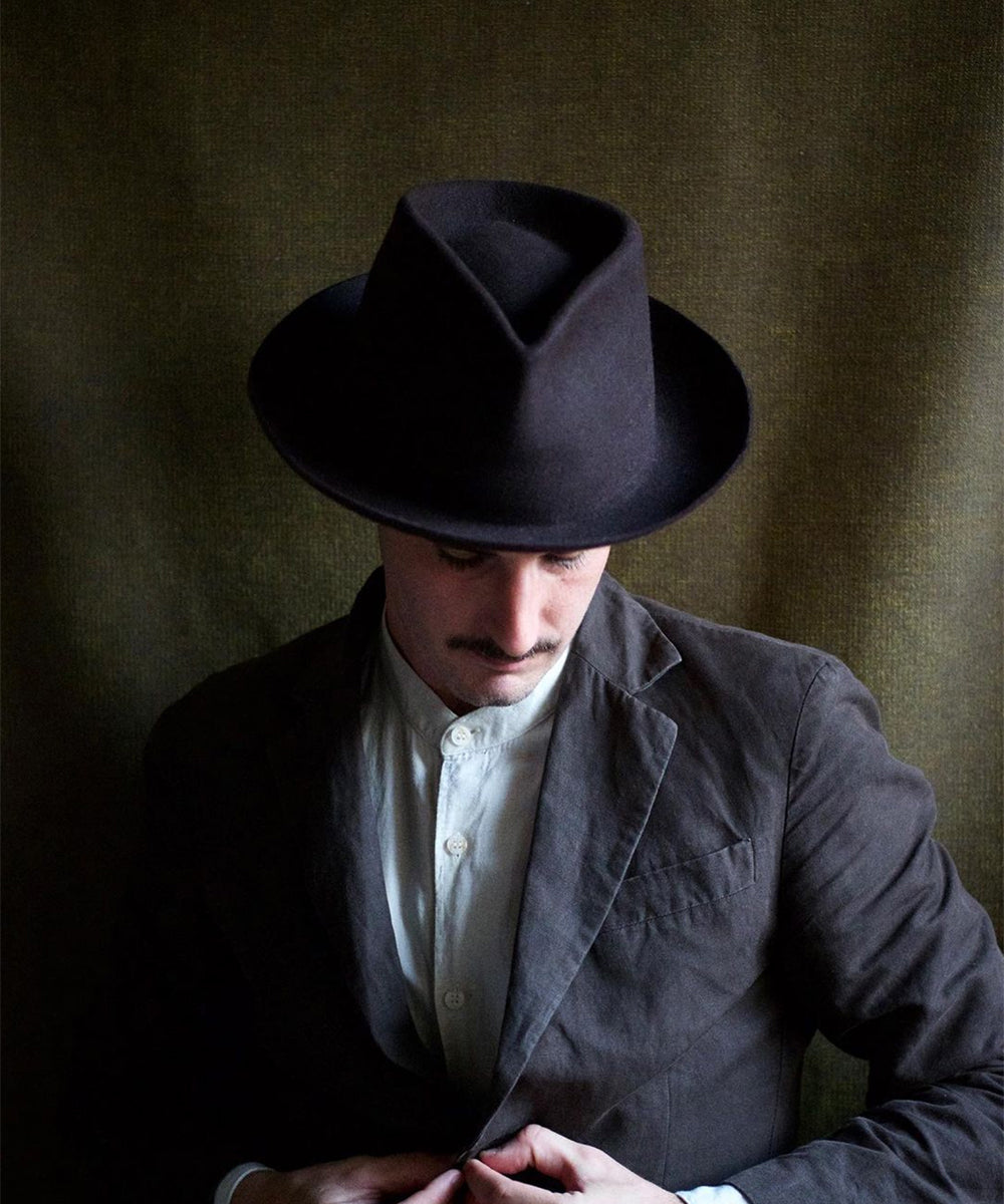 Italian Artisans Col. / Fedora Hat / Rabbit Fur Felt